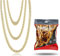 TK Gruppe Timo Klingler 3x Goldkette Panzerkette Goldkettchen Gold Kette Rapper Gangster Fokuhila Accessoires 80er 90er Jahre Fasching Karneval Accessoire Damen und Herren