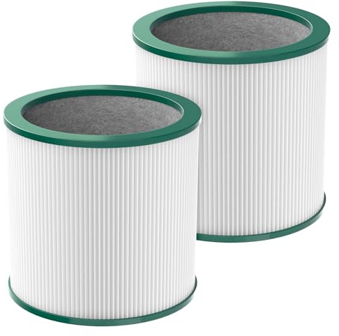 2er-Pack TP01 TP02 Filter-Ersatz-Set, kompatibel mit Dyson Pure Cool Luftreiniger, True HEPA-Filter, Ersatzteil 968125-03