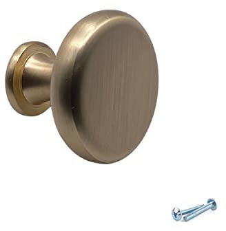 M4TEC Bedroom Furniture Door Handles Brass Brushed Pull Handles Interior Kitchen Cupboard Door Handles, Cabinets Handles, and Wardrobe Door Knobs – VD5 Series 33mm