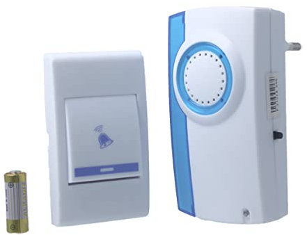 LEDLUX Campanello Senza Fili,Campanello Wireless Da Casa, 220V Con Spina EU, 80 Metri Di Portata (A8205)