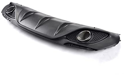 Spoiler Heckflügel Auto Heckdiffusor Auspuff Tipps Heckschürze Lip Spoiler Für Alfa Für Romeo Für Giulia Limousine 4 Tür 2016-2020 Für Quadrifoglio (Farbe : Without Reflectors)