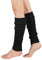 Durio Stulpen Damen Extra Warm Beinwärmer Winter Strick Häkelarbeit Legwarmers Verdicken Stricken Beinstulpen Damen Schwarz Einheitsgröße