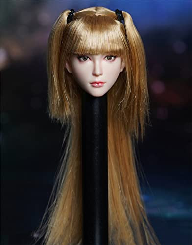 HiPlay Super Duck 1/6 Scale Female Figure Head Sculpt, Charming Girl Doll Head for 12 Inch Action Figure TBLeague JIAOUDOLL HS204(B)
