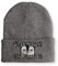 tshirtladen Guten Morgen? Ganz dünnes Eis! Statement Beanie Mütze mit Spruch Pinguin, Farbe: Grau