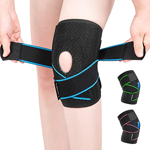 DINGIRA Kniebandage Damen & Männer – Verstellbare, atmungsaktive Bandage für Knieschmerz, Meniskus, Arthrose – Kniestütze, Knie Bandage, Knee Support, Knee Brace, Kniebandagen