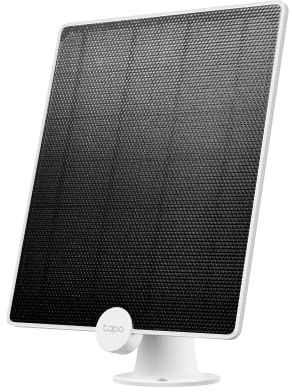 TP-Link Tapo A200 Solarpanel, umweltfreundliche, saubere Energieversorgung für Tapo Akku-Kameras (Tapo C400, Tapo C420, Tapo C425), IP65 wetterfest, 360° anpassbar, 4m Kabel(nur für eine Kamera)