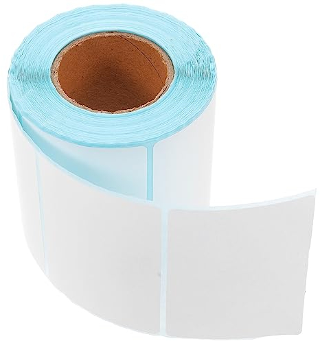 EXCEART 1 Rolle -barcode Adresse Versand Barcode-aufkleber Für Thermodrucker Direkte Thermik Versandetiketten Hitzeempfindliche Aufkleber 500e Gluten-frei Express-rechnung Weiß