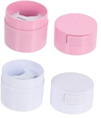 Beaupretty 4pcs Eyelash Extension Case Air-tight Lash Glue Storage Pink Shaker Jar for Lash Glue and Portable