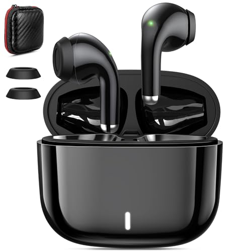 Auriculares Inalámbricos para iPhone 15 14,Auriculares Bluetooth 5.3 con HD Micrófono,50H Control Táctil Wireless Earbuds con Estuche de Carga USB-C para Samsung A54 A53 A33 Redmi Note 12 Pro Pixel 7a