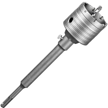 SALI Ensemble de scies-cloches 68mm SDS Plus avec adaptateur SDS Plus M22 de 220mm pour carrelages en béton,pierres naturelles,pierres de sable,avec foret de centrage en carbure de tungstène