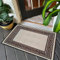 Fit Even Greeky Door Mat – Non-Slip Washable Doormat, Heavy Duty Welcome Dirt Trapper, Water Absorbent Floor Mat for Indoor/Outdoor Use, Front Entrance, and Kitchen (Beige & Brown, 50x80 cm)