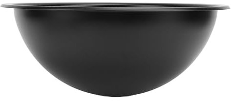 Lavabo rond en acier inoxydable 304 400 x 160 mm avec bonde d'évacuation de 40 mm pour bateau, caravane, camping-car