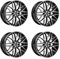 4x Oxigin Felgen Alufelgen 25 Oxcross 9,0x20 ET35 5x112 black full polish kompatibel mit BMW 2 X2 X3 M X4 M X4