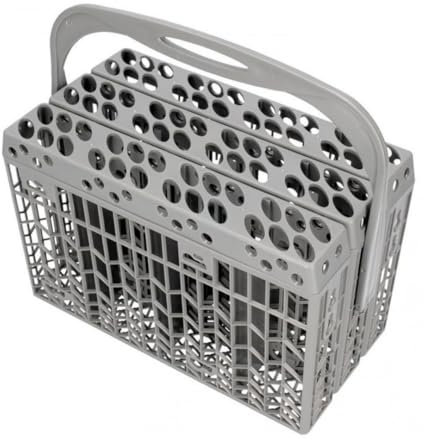 FIND A SPARE Dishwasher Cutlery Basket Universal Plastic Grey Cage Compatible With Gorenje Hoover Candy Amica Utensil Silverware Detachable Handle