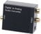 auvisio D A Wandler: Audio-Konverter digital zu analog, mit TOSLINK, Koaxial & Stereo-Cinch (Toslink Adapter, Adapter Digital analog, optisches Kabel)