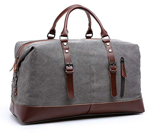 Grand Sac de Voyage en Toile avec fourre-Tout, Sac à Main et Sac à Main, Sac à bandoulière pour Le Week-End Crossbody