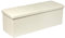 Bonlife Folding Ottoman Storage Bench with Cushion Kids Toy Box Cube Foot Stool Faux Leather Large Storage boxes with Lid,White,110 x 38 x 38 cm
