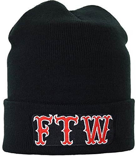EXPRESS-STICKEREI Lustige Strickmütze - Warme Wintermütze mit Spruch FTW - Strickmütze - Biker Beanie für Damen und Herren - Unisex Wollmütze Seemannsmütze - Beanie Haube mit Spruch