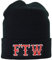 EXPRESS-STICKEREI Lustige Strickmütze - Warme Wintermütze mit Spruch FTW - Strickmütze - Biker Beanie für Damen und Herren - Unisex Wollmütze Seemannsmütze - Beanie Haube mit Spruch