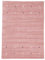 carpetfine Wollteppich Gabbeh Uni Rosa 60x90 cm | Moderner Teppich für Wohn- und Schlafzimmer