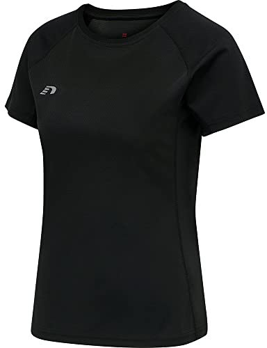 newline Women's Women CORE Running T-Shirt S/S, Schwarz, S