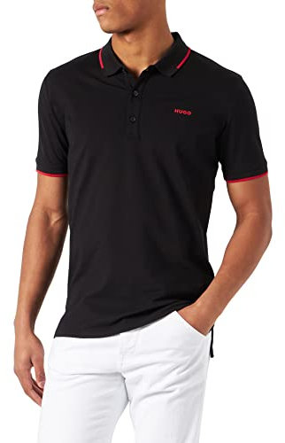 HUGO Men's Dinoso222 Polo Shirt, Black001, M