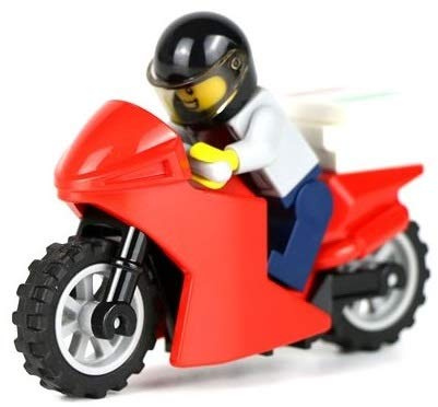 LEGO City: Pizza Delivery Man with Motorcycle