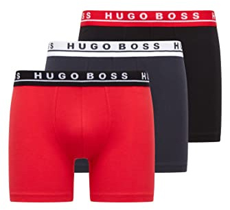 BOSS Herren Brief 3p Co/EL Boxershorts, Open Miscellaneous987, L EU