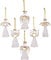 AvviKro 12 Glass Angel Ornaments for Christmas Tree - Clear Mini Hanging Angels, Beautiful Decorations for Holiday