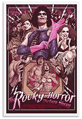 CUQ The Rocky Horror Bild Show Comedy Musik Movie Poster Prints auf Leinwand Home Wall Decor Picture Print Modern Family Bedroom Decor Poster 20 x 30 cm