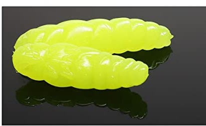 Libra Lures Largo 30mm 3cm Käse Hot Yellow Angelhaken, 12 Stück, zum auftreibenden Angeln, Forellenangeln