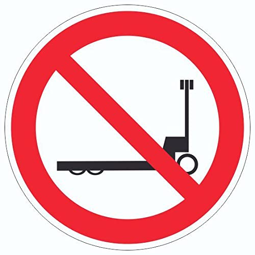 Aufkleber Kreis Hubwagen verboten Symbol Ø150mm