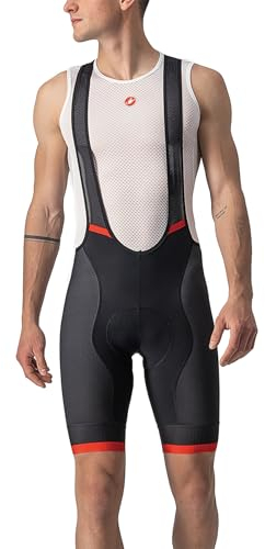 CASTELLI Men's COMPETIZIONE KIT BIB Shorts, Weiss ROT, XL