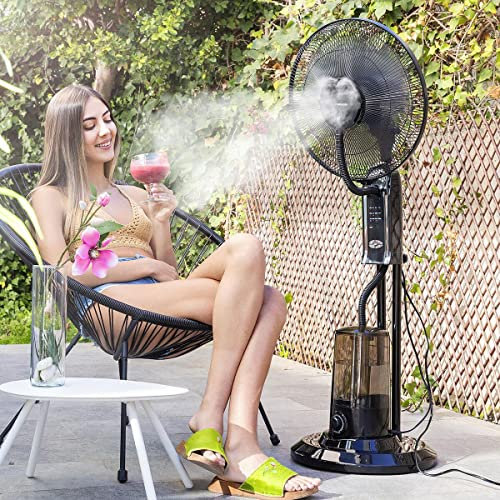 InnovaGoods | BRISSQA Standvernebler Ventilator | Schwarz