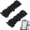 Jadive 2 Stück brüllende 20er Jahre Armband Strumpfband für Herren Ärmel Hemd Kostüm Anti-Rutsch-Armhalter Strumpfband Gürtel für 1920er Jahre Party, Schwarz, approx. 22 x 4.4 cm/ 8.66 x 1.73 inches