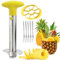Meihuigo Taglia Ananas, [Migliorato, Rinforzato] [Lama Affilata più Spessa] in Acciaio Inossidabile, Facile da Pulire, Manico Antiscivolo Senza BPA, Affetta Ananas per Anelli di Frutta da Cucina