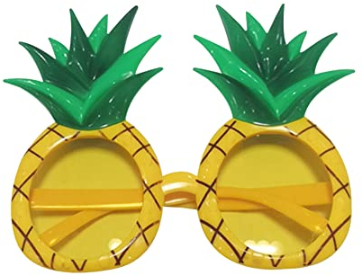 Fiorky Hawaii Lustige Party Sonnenbrille, Sommerparty Papierbrille Ananas Obst Form Kinder Strand Party Lustige Foto Requisiten Hawaii Geburtstag Party Dekor Brille