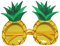Fiorky Hawaii Lustige Party Sonnenbrille, Sommerparty Papierbrille Ananas Obst Form Kinder Strand Party Lustige Foto Requisiten Hawaii Geburtstag Party Dekor Brille