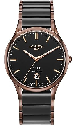 Roamer Herren Armbanduhr C-Line Armband Steel + Ceramic 658833 43 55 61