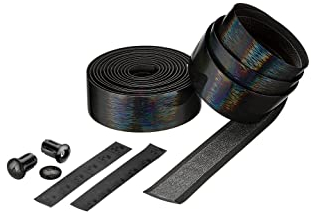 CICLOVATION BAR Tape, Leather Touch_Gamma, Kunstleder mit prismatischem Gamma-Stil, der rutschfest ist und hervorragende Leistung unter allen Bedingungen bietet, T.3 mm/B.30 mm/L.2000 mm, schwarz