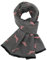 GFM® DGSHL-A Schal mit Dackel-Motiv, Kaschmir-Textur, für Herbst und Winter, FLD-DG-11-Grau Rosa