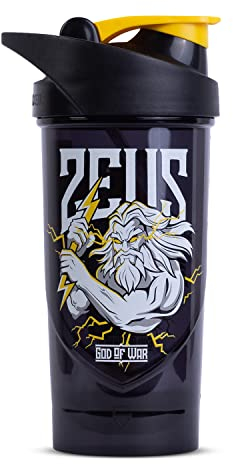 Shieldmixer Zeus Shaker à protéines Pro Classic Shaker, 700 ml, pour boissons protéinées et sportives, accessoire de gym, noir