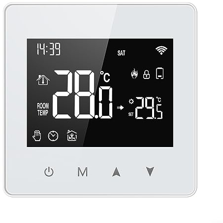 Smart Thermostat, für TUYA ZigBee Thermostat Wandmontage Ofen Thermostat LCD Bildschirm programmierbare Fernbedienung Powered By Battery