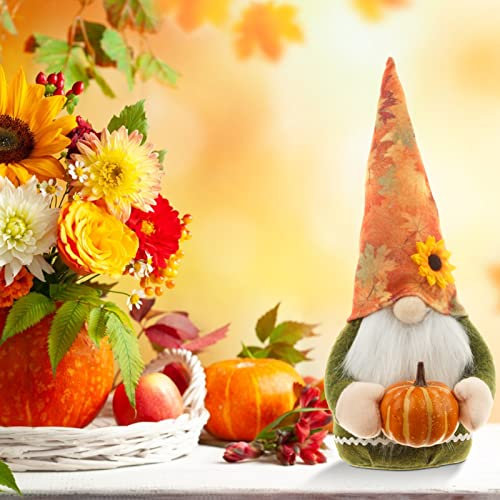 ACAREY Herbstdeko Wichtel Figuren, Kürbis Herbst Deko Wichtel Elfe, Erntedankfest Thanksgiving Deko Wichtel Deko Figuren Herbsternte Wichtel Für Inn, Küchen, Tischdeko, Geschenke (A)