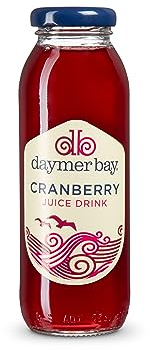 Daymer Bay Cranberry Juice- Refreshingly Fruity, Natural Ingredients, Not from Concentrate, Vegan, Gluten Free, 100% British Recyclable Packaging 12 x 250ml Glass Bottles