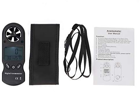 Digitales Anemometer, Windgeschwindigkeitsmesser TL-300 3-in-1 Tragbares Mini-Handanemometer Multifunktions-Digitalthermometer Hygrometer Anemometer ± 5% Für Outdoor-Enthusiasten
