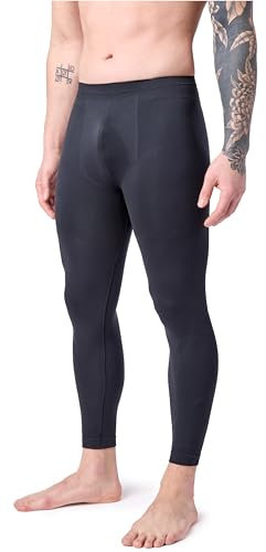 Ladeheid Lange Unterhosen Herren Funktionsunterwäsche Thermounterwäsche für Winter Sport Ski Outdoor Fußball Jogging LA40-260 (Schwarz, M)