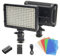 Tolifo PT-216S Lampe vidéo sur appareil photo, panneau lumineux LED 13 W avec batterie Li-ion 2200 mAh et chargeur 5 filtres de couleur, éclairage photo et vidéo ultra lumineux à intensité variable,