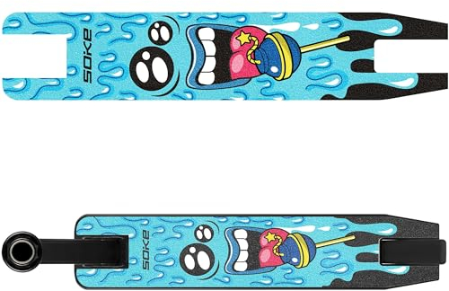 SOKE - Grip Tape für Performance GO/EVO Scooter - Schleifpapier für Roller-Deck - 47,1 x 9,3 cm - Ersatz-Grip-Tape - Raue Oberfläche - Mit farbigem Motiv - LolliBomb