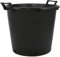 Erhard-Trading Bac à plantes avec poignée, différentes tailles, noir, diamètre : 45 cm